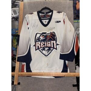 ECHL SP Ontario Reign Hockey Jersey Autographed By Entire Team Men's Size 40